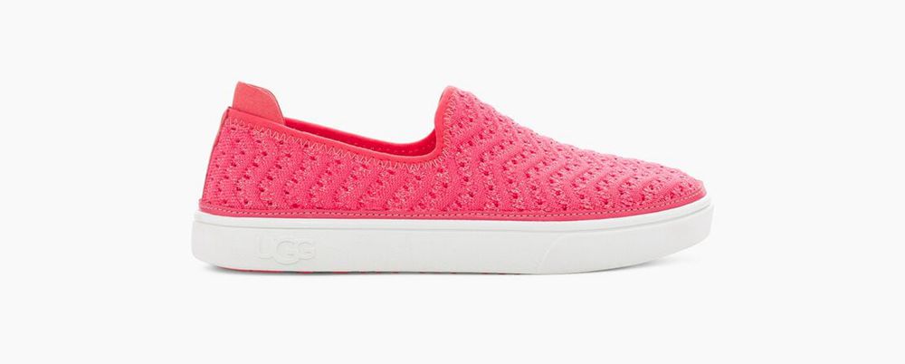 Ugg Caplan Slip-On - Kids Sneakers - Strawberry Red - NZ (9453KFXSC)